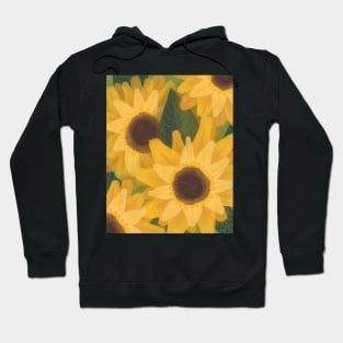 Bold Yellow Sunflowers Hoodie